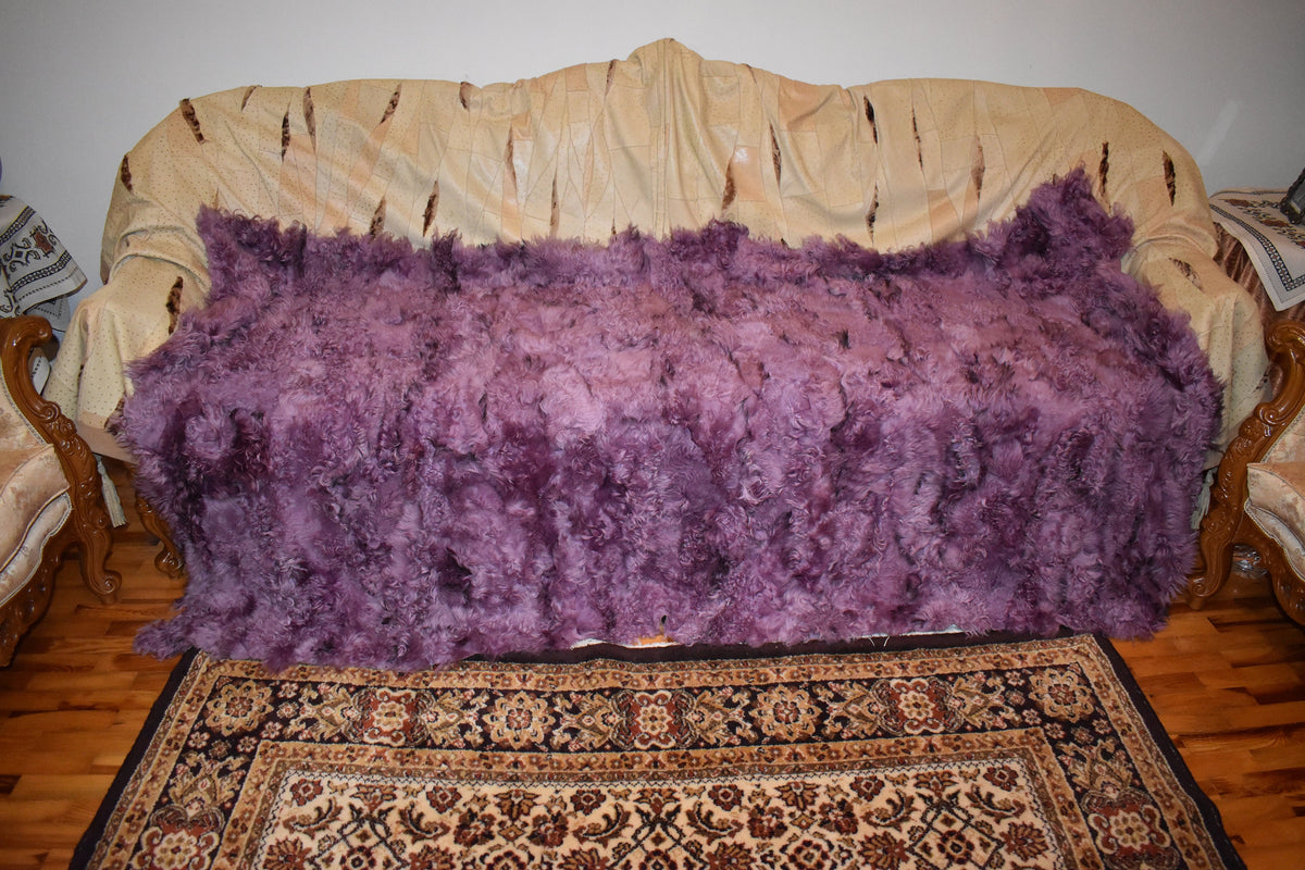 Throw Blanket | Sheepskin Fur Blanket | Natural Fur  Blanket |  Fur Throw | Fluffy Fur blanken Ideal For Your home decor