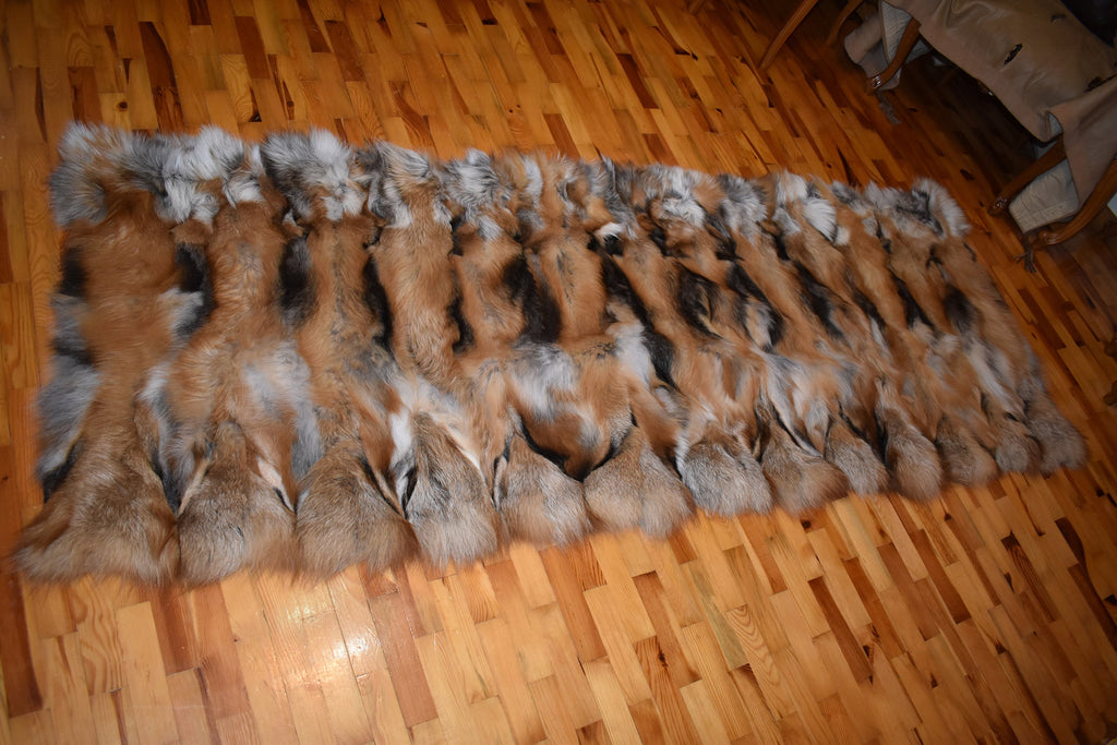 Fox Fur Throw Blanket | Fox Fur Blanket | Fox Fur Skin Plate | Natural Fur Blanket | Fur Throw |Fluffy Fur blanken Ideal For Your home decor