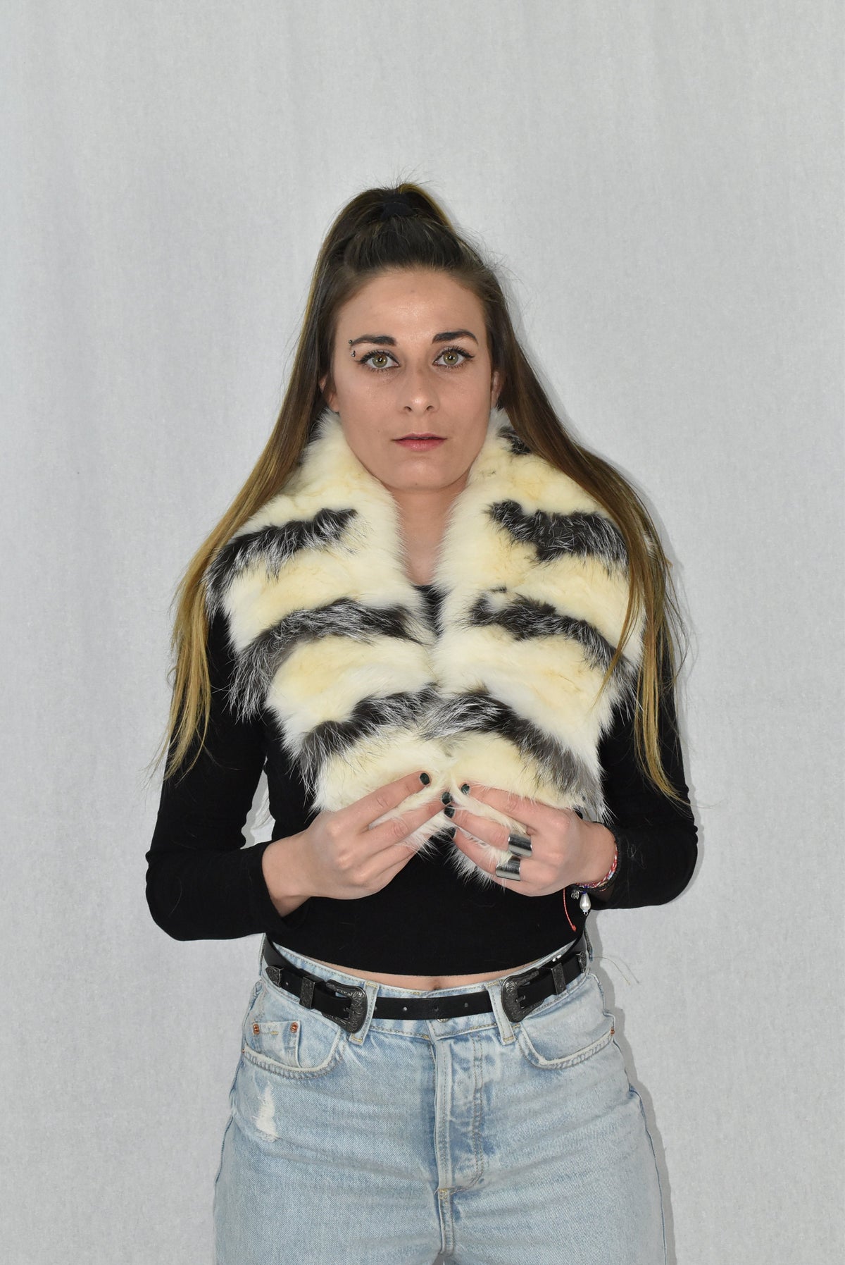 Beautiful   Large  Fox Fur Collar,Fur scarf, Coat Collar , Winter Collar, women collar, fashionable Fur collar