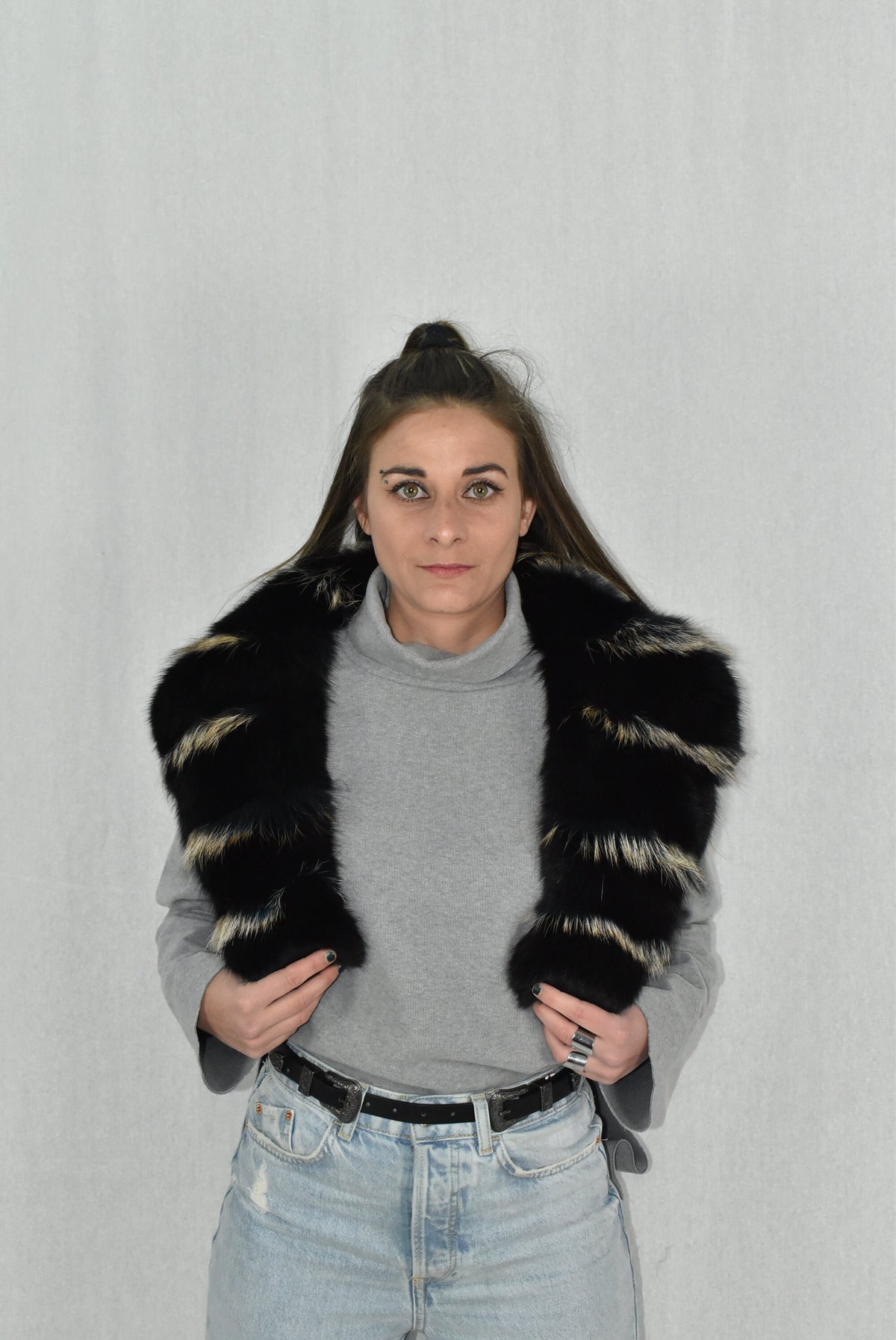 Fur Collar, Fox Fur  Collar,  Fur Coat Collar  , Detachable Collar , Luxury Gift For Her , Special Fur Collar For Fackets And Coats