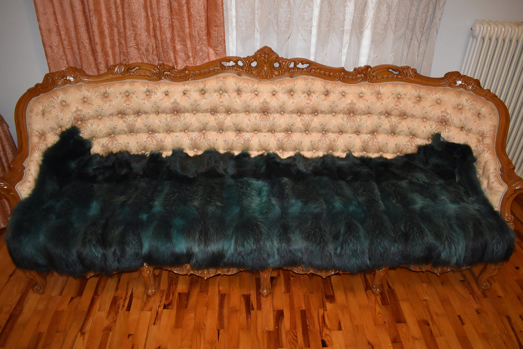 Cozy Fur Blanket | Fox Fur Throw | Fox Fur Rug | Natural Fur Blanket | Fur Throw | Fur Pillow Available