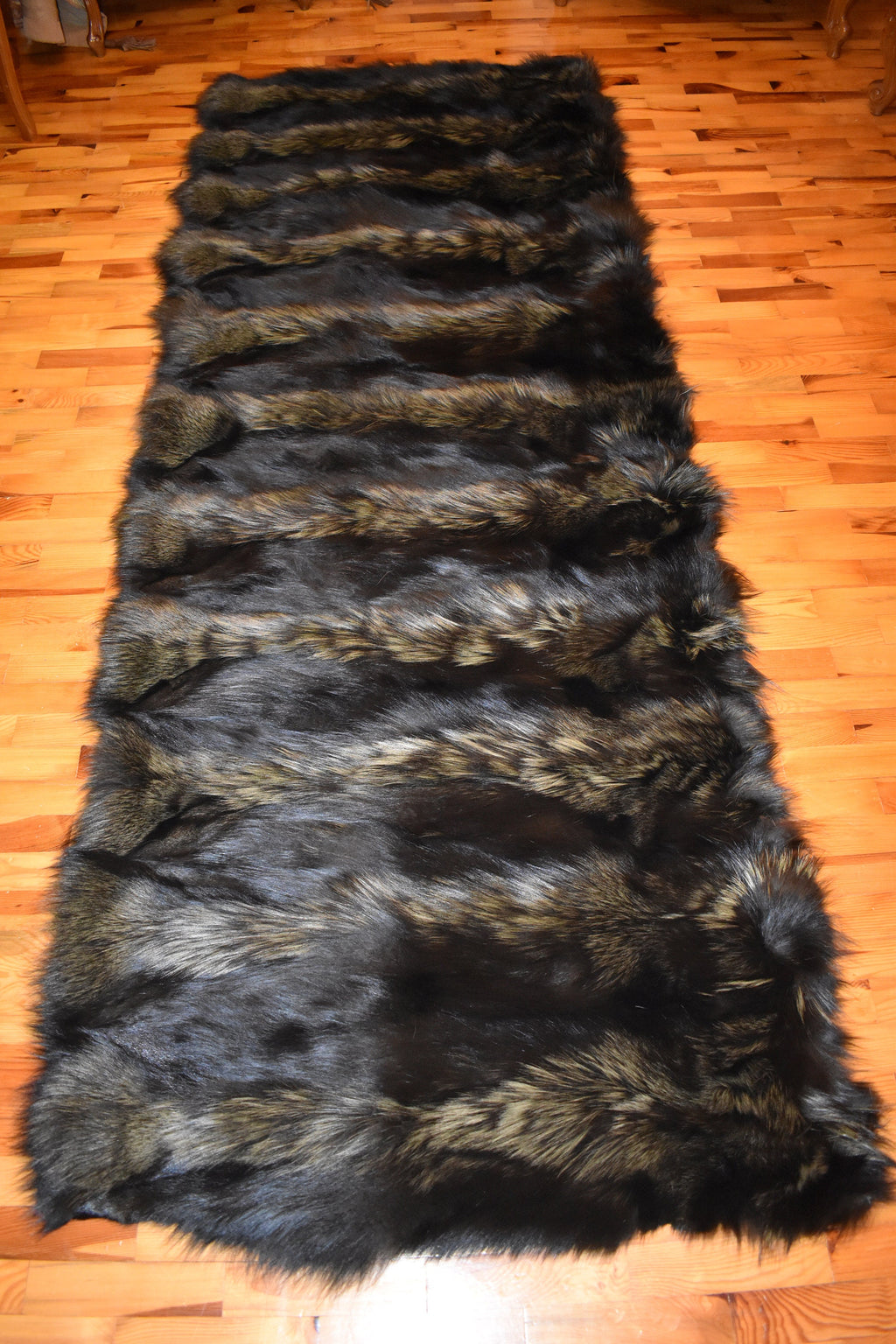 Cozy Fur  Blanket , Fox Fur Throw , Fur Throw bedspread