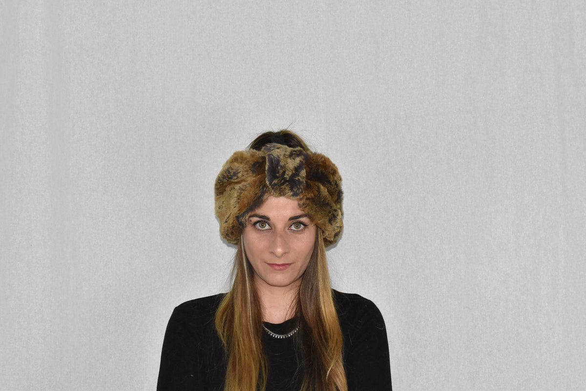 Fur headband | Rex rabbit Fur Headband For Womens | Fur Turban Band | Fur Head wrap | Gift For Her | One Size headband | Fur Ear Warmer
