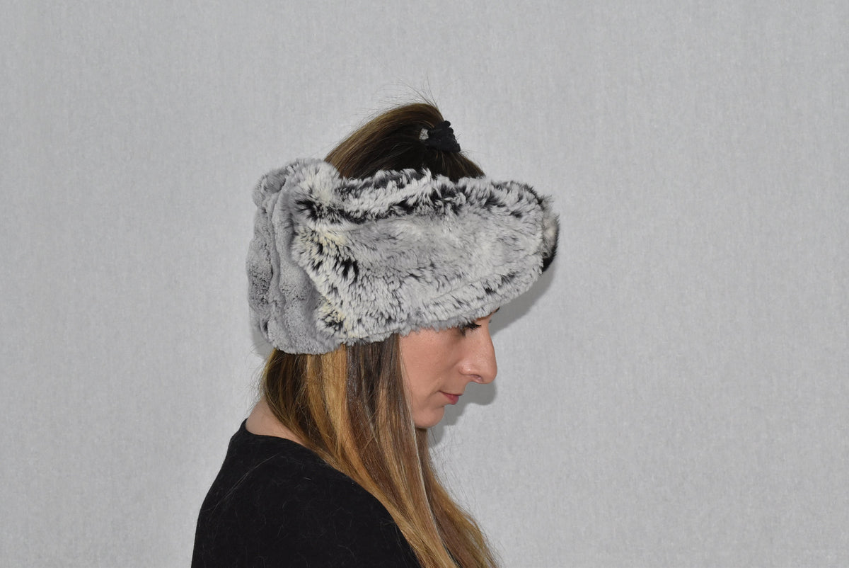 Fur Turban  Headband | Rex rabbit Fur Headband For Womens | Fur Turban Band | Fur Head wrap | Gift For Her | Fur Ear Warmer