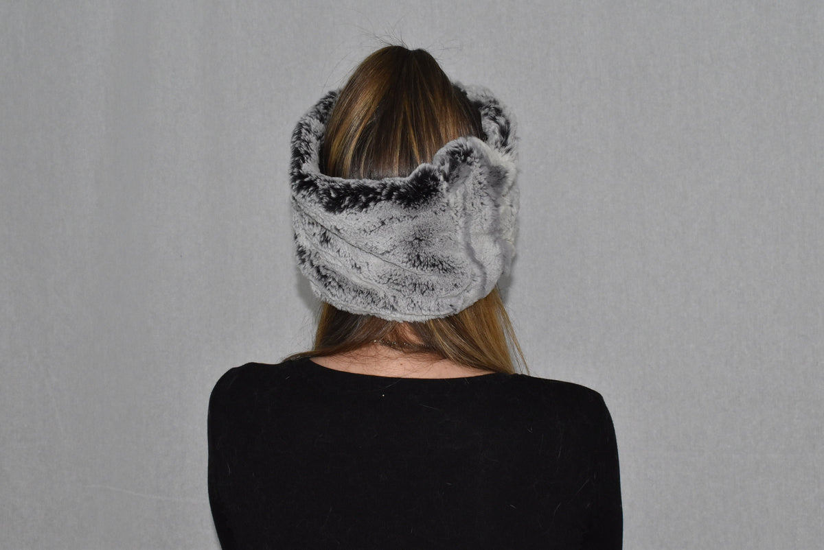Fur Turban  Headband | Rex rabbit Fur Headband For Womens | Fur Turban Band | Fur Head wrap | Gift For Her | Fur Ear Warmer