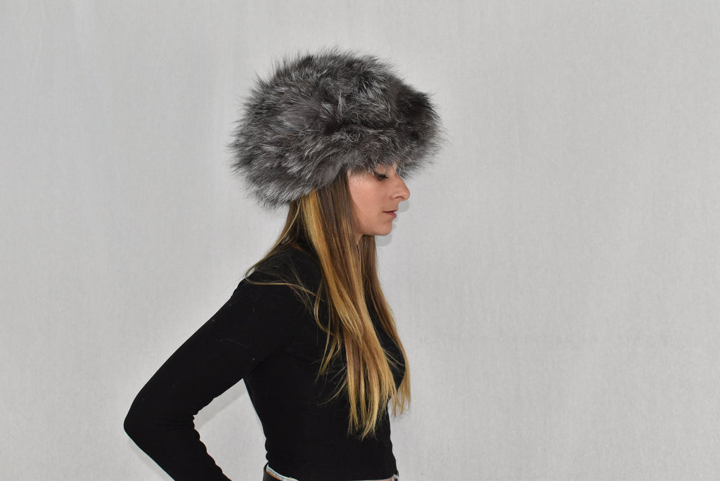 Fur Hat | Silver Fox Fur Hat  | Russian Fur Hat | Natural Fox Fur Hat | Winter Hat For Women | Gift For Her