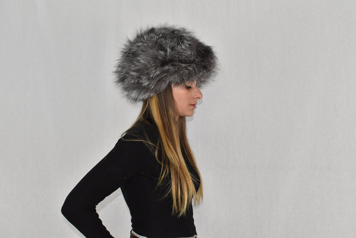 Fur Hat | Silver Fox Fur Hat  | Russian Fur Hat | Natural Fox Fur Hat | Winter Hat For Women | Gift For Her
