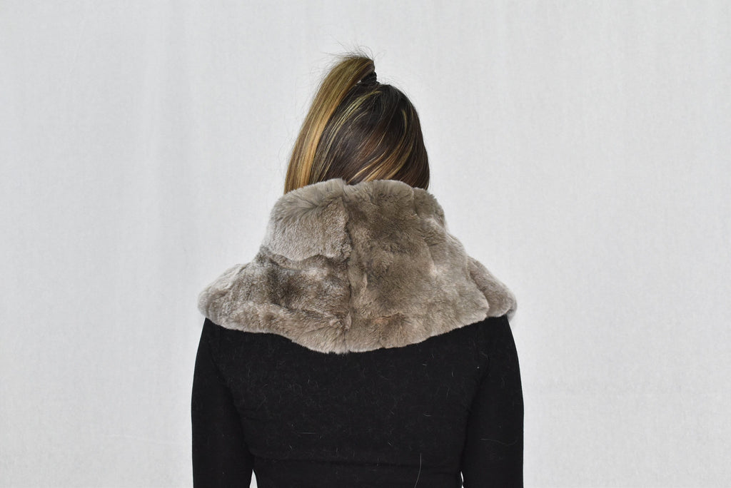Fur Neck Warmer | Rex rabbit  Neck warmer | Fur scarf | Fur Collar |  Luxury Gift For Her