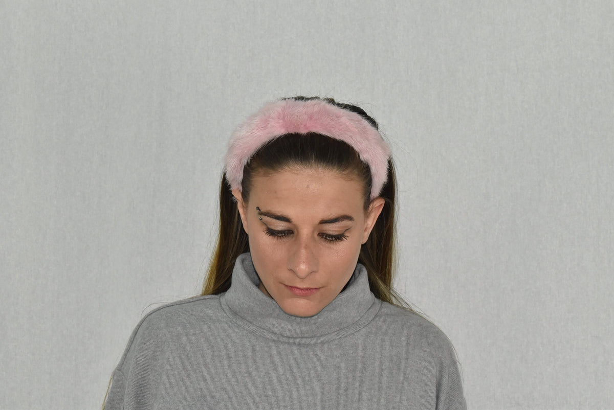 Fur Hairband | Fur Headband | Mink Fur Hairband |Girlfriend Gift | Gift For Her