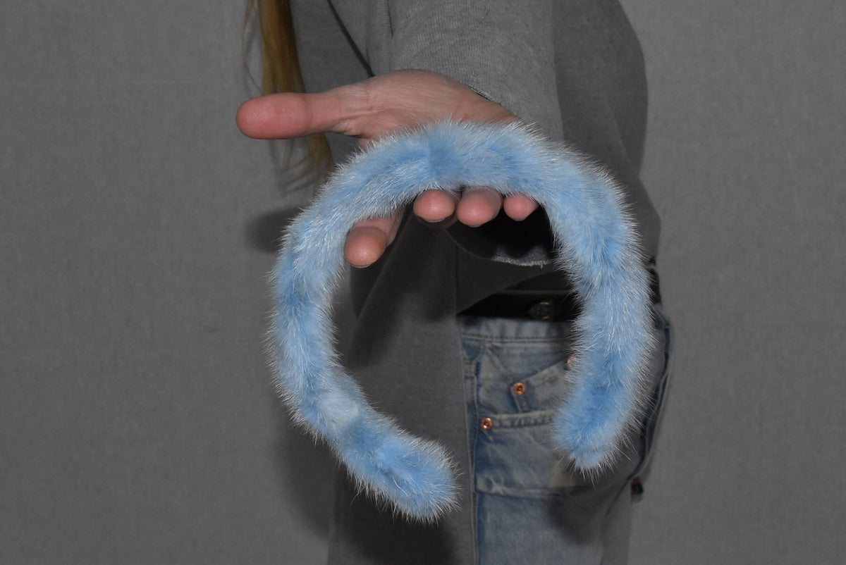 Fur Hairband | Fur Headband | Mink Fur Hairband |Girlfriend Gift | Gift For Her