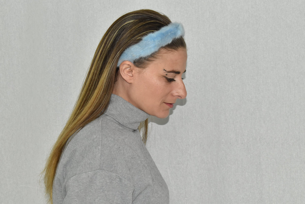 Fur Hairband | Fur Headband | Mink Fur Hairband |Girlfriend Gift | Gift For Her