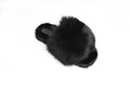 Mink Fur Slides | Black Fur Slides |  Mink And Fox Fur Slide | Luxury gift for women