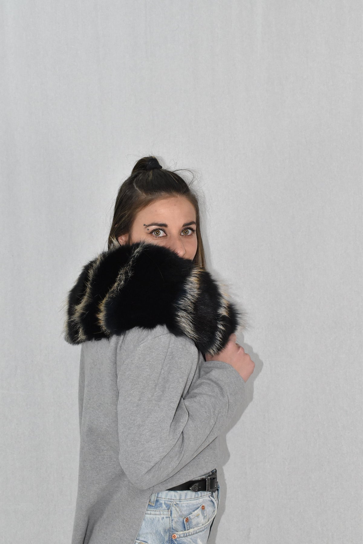 Fur Collar, Fox Fur  Collar,  Fur Coat Collar  , Detachable Collar , Luxury Gift For Her , Special Fur Collar For Fackets And Coats