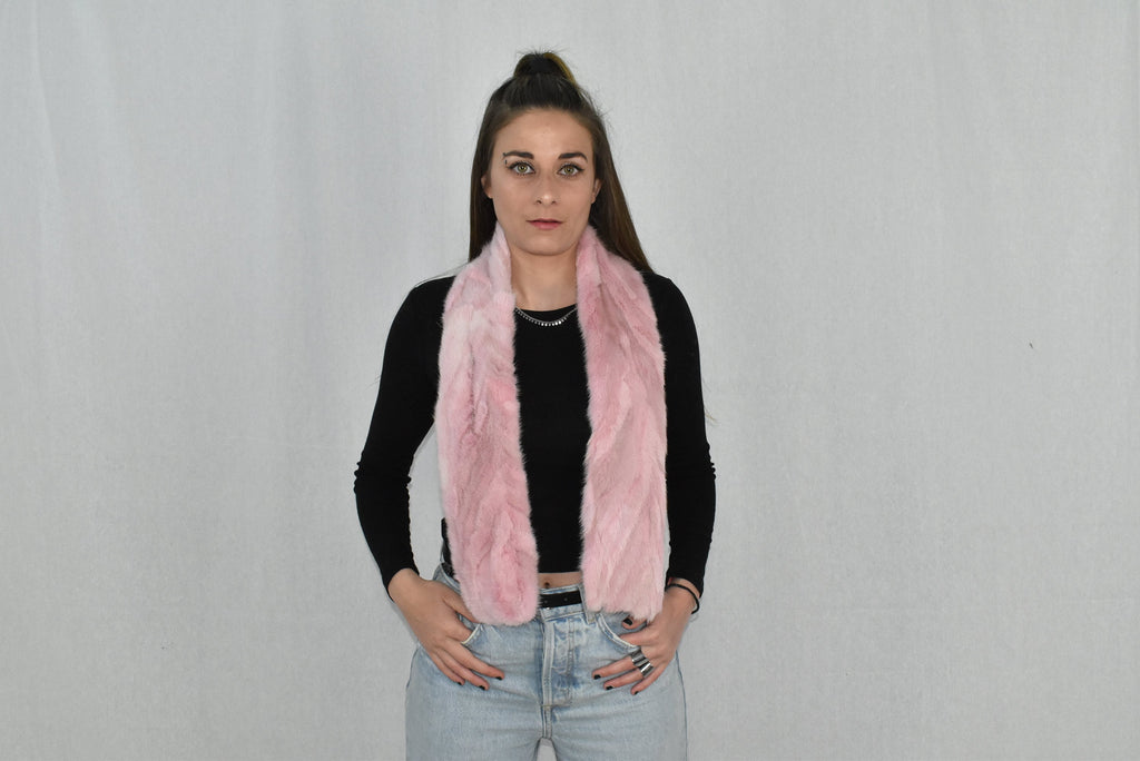 Mink Fur Scarf | Women Scarf Made of Mink | Blue Sea Fur Scarf | Winter scarf | Large Fur Scarf | Gift For Her | Mink Fur Neck  Wrap