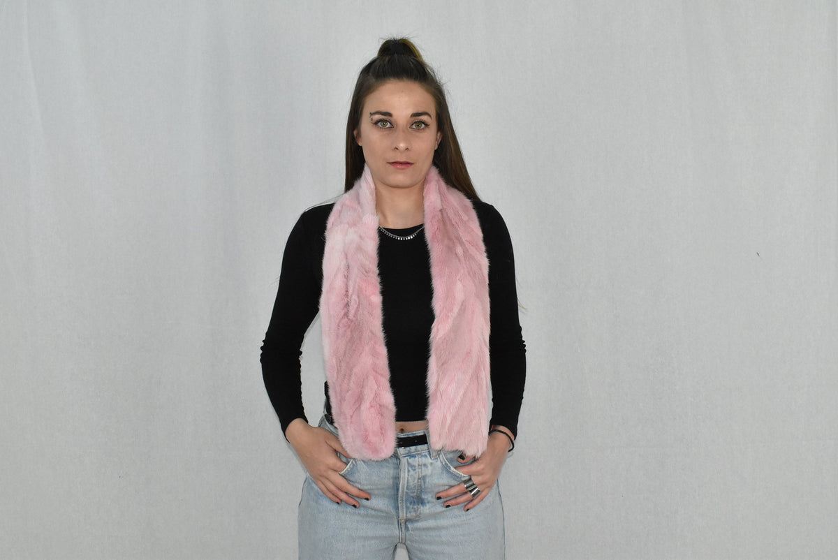 Mink Fur Scarf | Women Scarf Made of Mink | Blue Sea Fur Scarf | Winter scarf | Large Fur Scarf | Gift For Her | Mink Fur Neck  Wrap