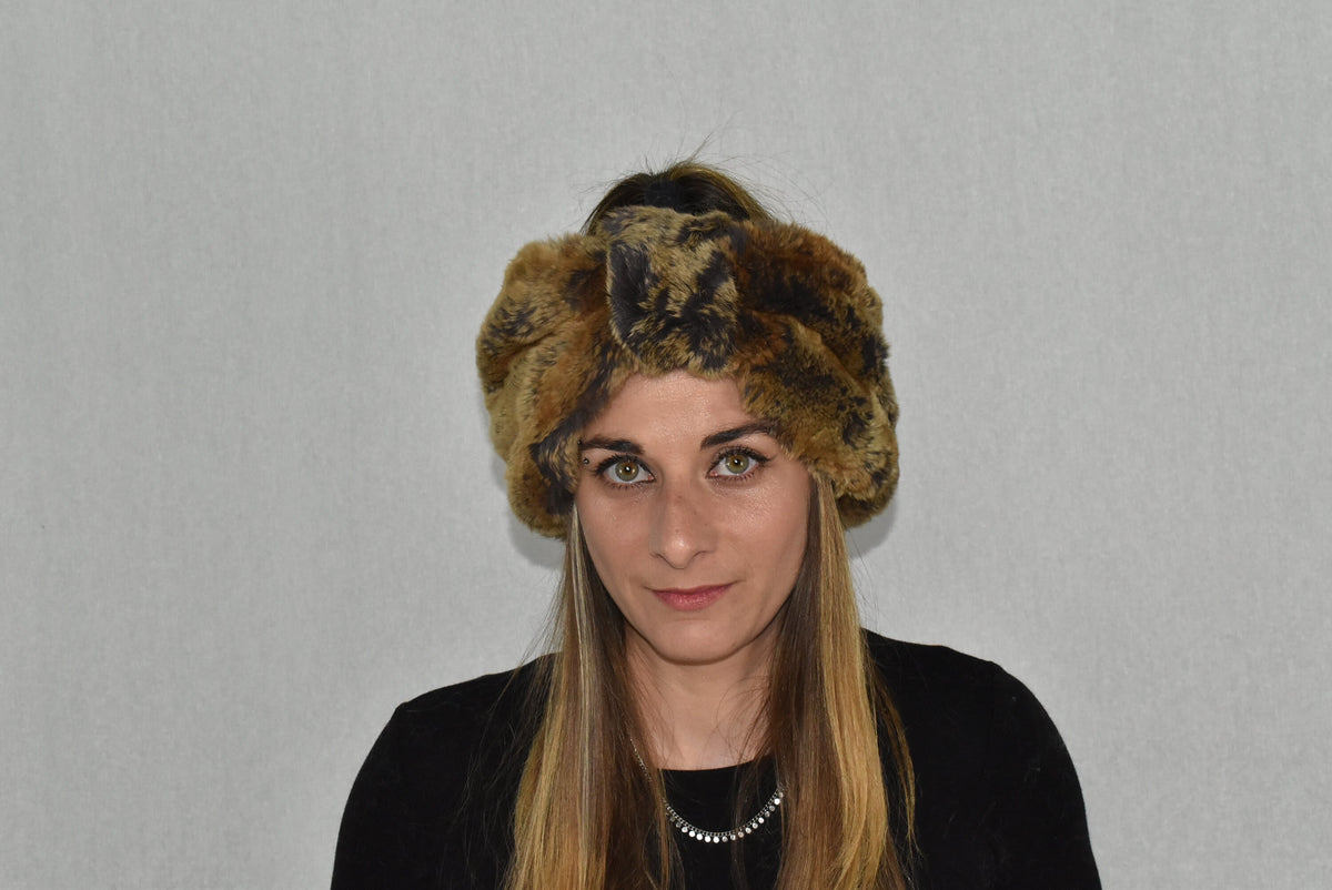 Fur headband | Rex rabbit Fur Headband For Womens | Fur Turban Band | Fur Head wrap | Gift For Her | One Size headband | Fur Ear Warmer