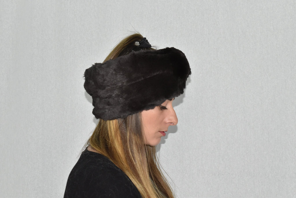 Fur Turban Band |  Fur headband | Rex rabbit Fur Headband For Womens |  Fur Head wrap | Gift For Her | One Size headband | Ear Warmer