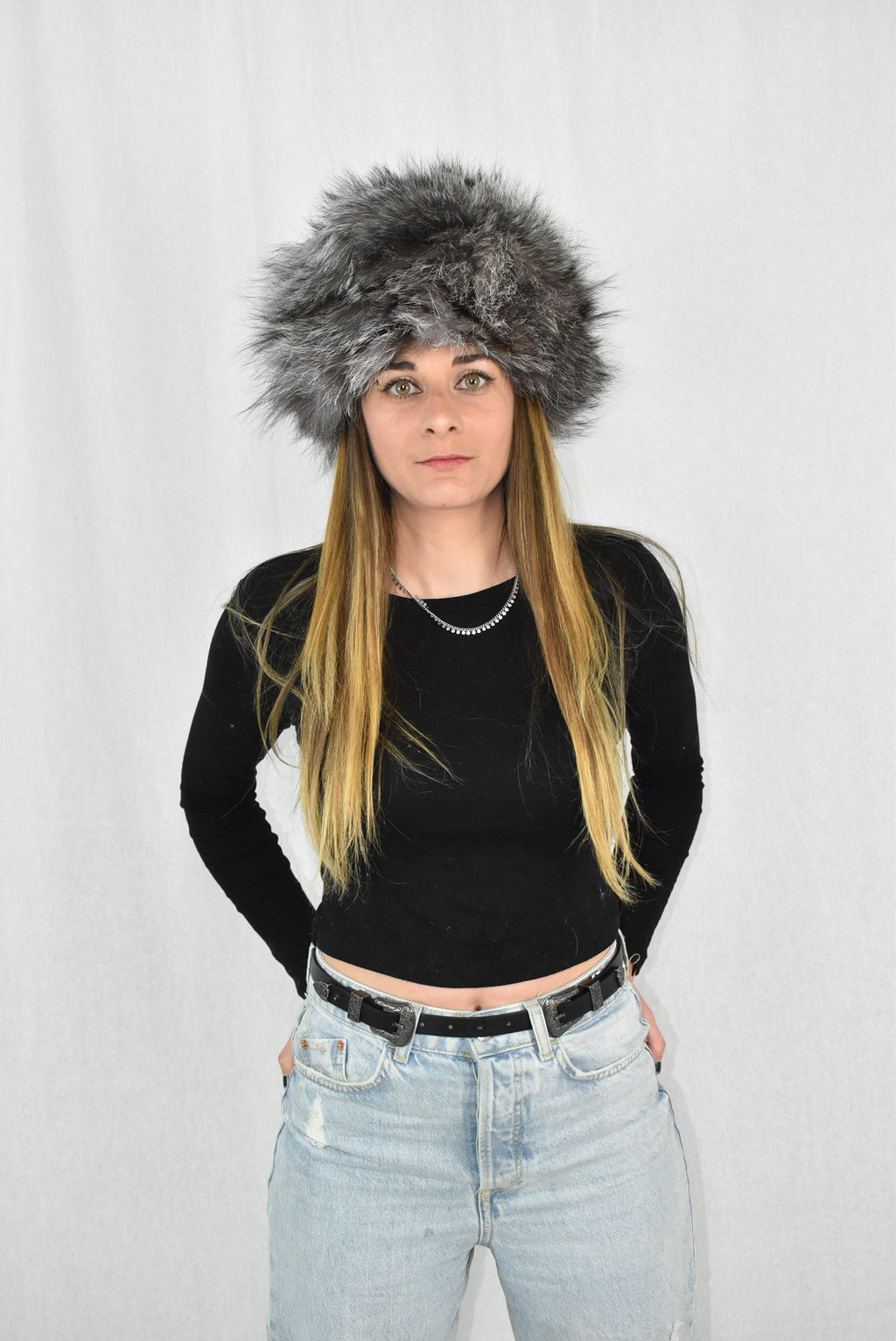 Fur Hat | Silver Fox Fur Hat  | Russian Fur Hat | Natural Fox Fur Hat | Winter Hat For Women | Gift For Her