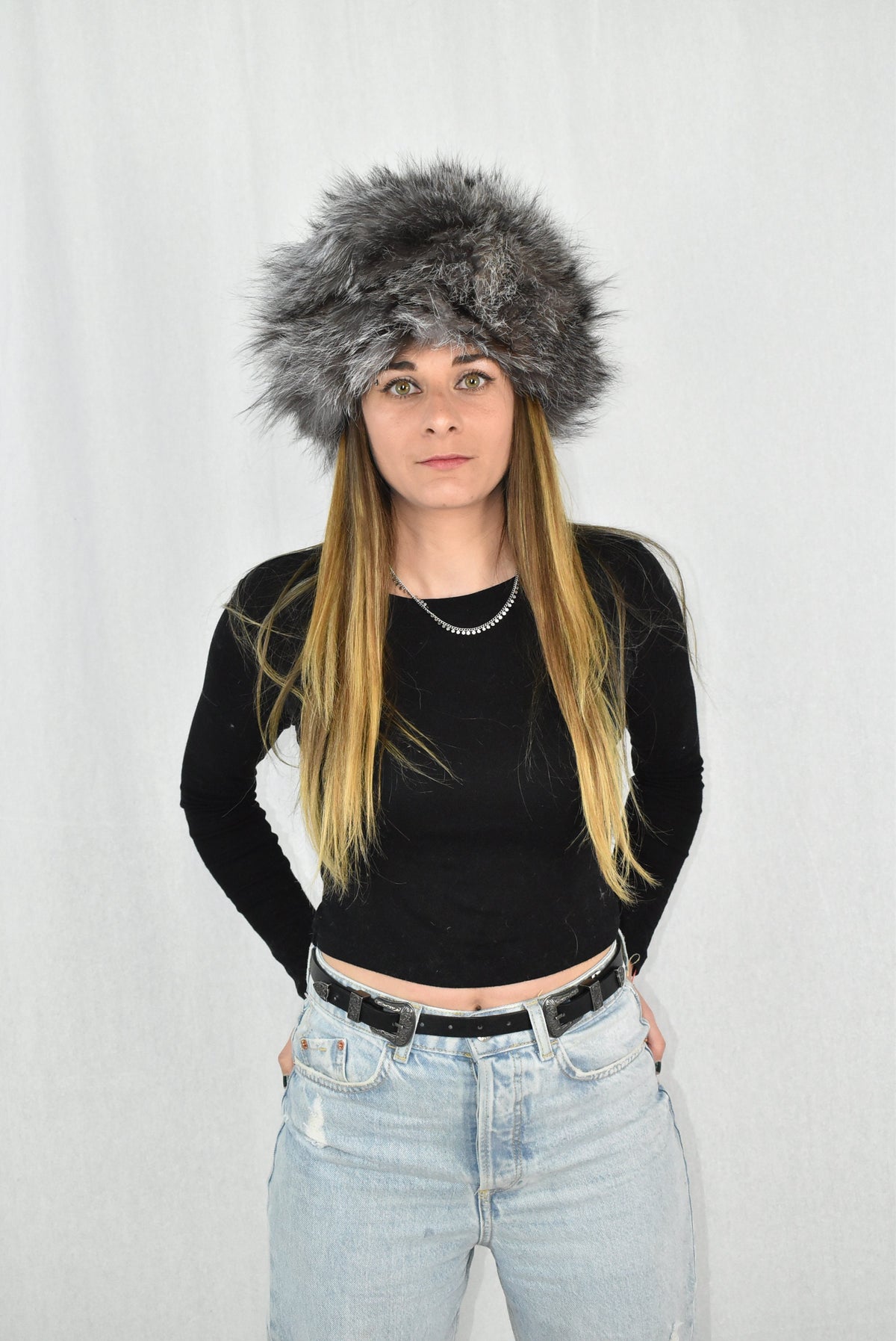 Fur Hat | Silver Fox Fur Hat  | Russian Fur Hat | Natural Fox Fur Hat | Winter Hat For Women | Gift For Her