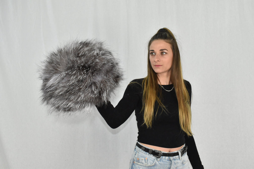 Fur Hat | Silver Fox Fur Hat  | Russian Fur Hat | Natural Fox Fur Hat | Winter Hat For Women | Gift For Her