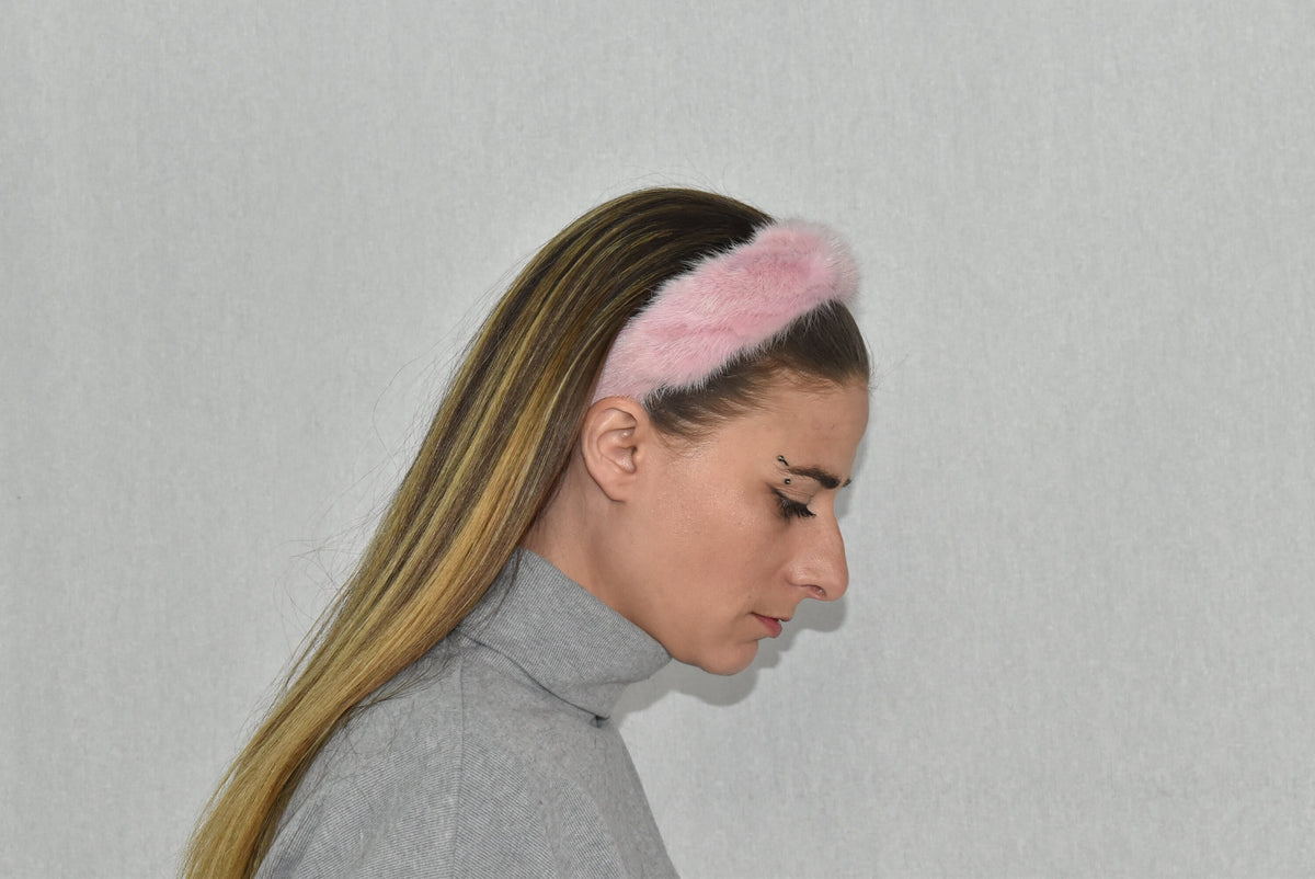 Fur Hairband | Fur Headband | Mink Fur Hairband |Girlfriend Gift | Gift For Her
