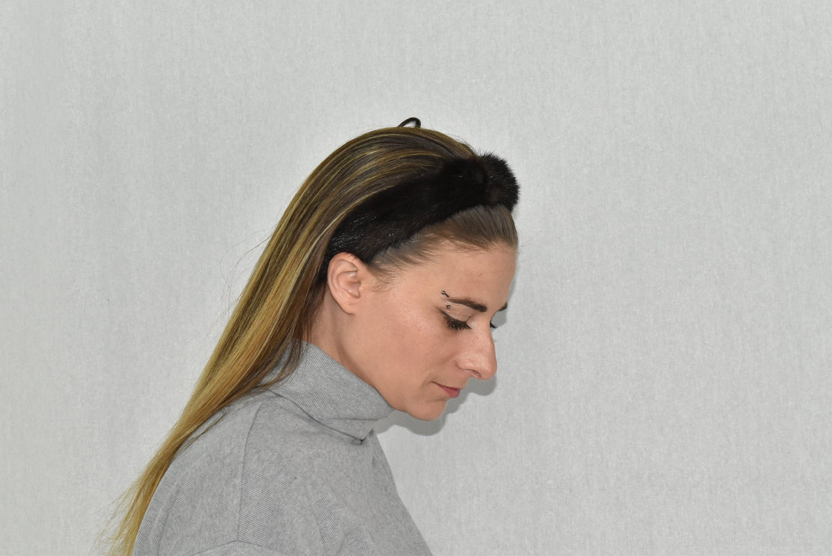 Fur Hairband | Fur Headband | Mink Fur Hairband |Girlfriend Gift | Gift For Her