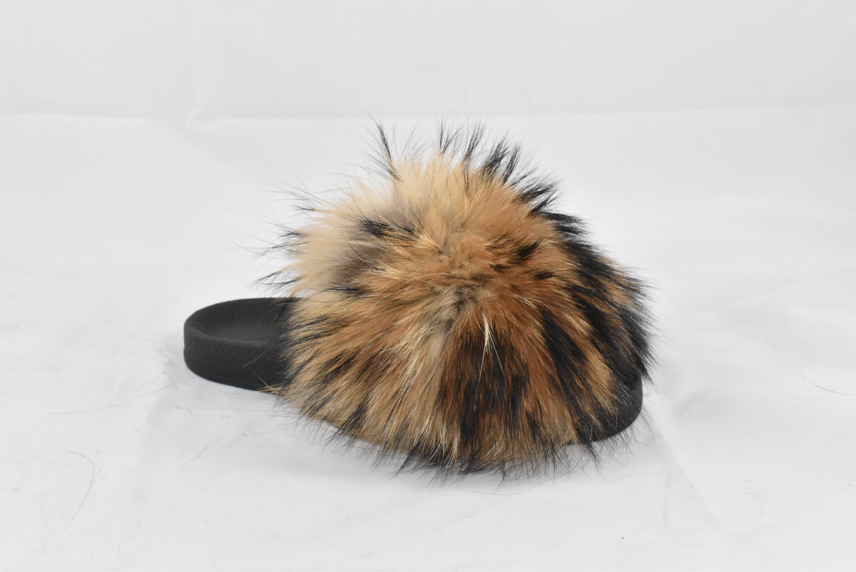 Luxury Fox Fur Slides , Fluffy Fur Sandals ,Fur  Flip Flop , Fox Fur Slides, Fur Slippers,  Fox Fur slippers, Women Fur slides ,Gift For her