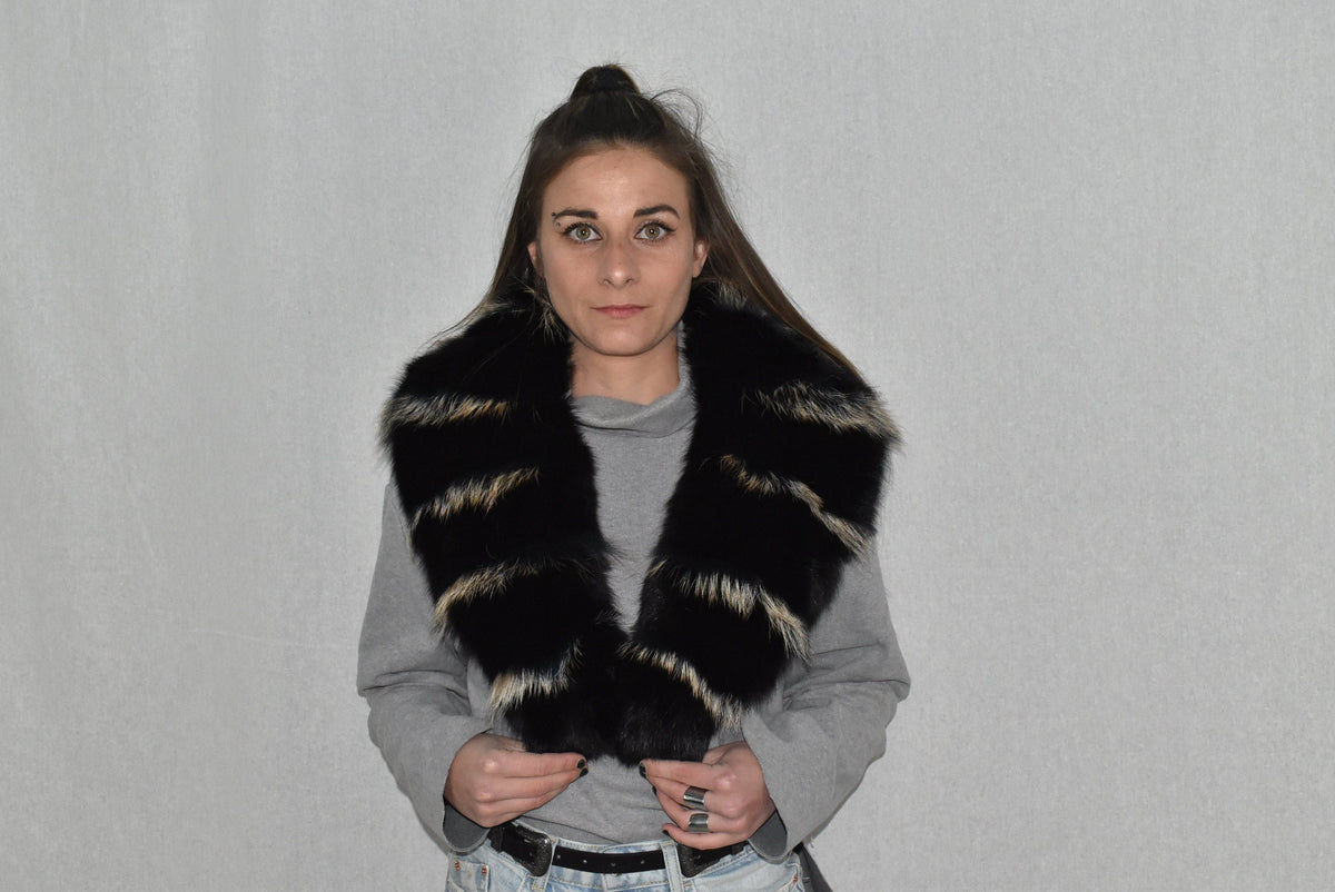 Fur Collar, Fox Fur  Collar,  Fur Coat Collar  , Detachable Collar , Luxury Gift For Her , Special Fur Collar For Fackets And Coats