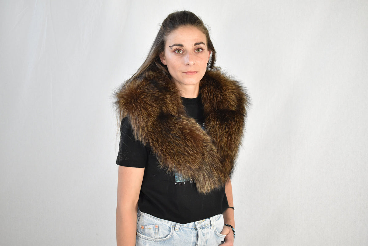 Genuine Real Fox Fur Collar, Gift For Her ,WInter collar, Fur collar, Fur scarf, Coat Collar, Women Collar,