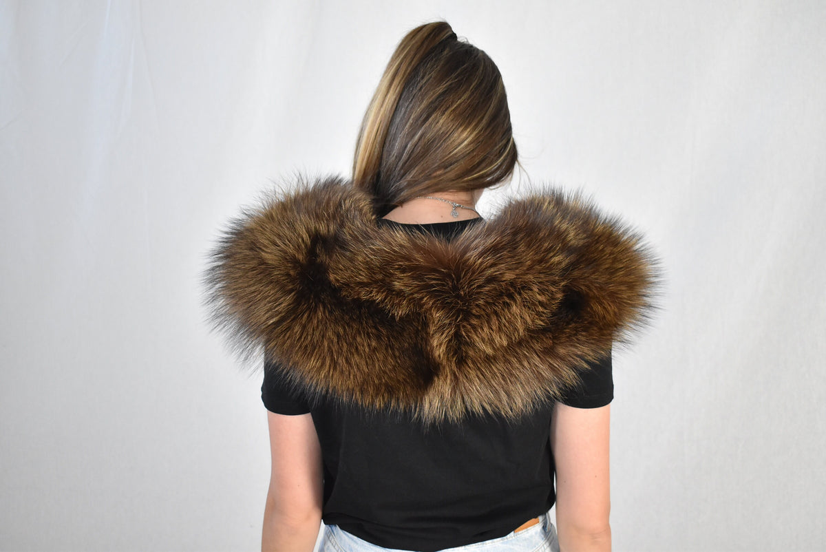 Genuine Real Fox Fur Collar, Gift For Her ,WInter collar, Fur collar, Fur scarf, Coat Collar, Women Collar,