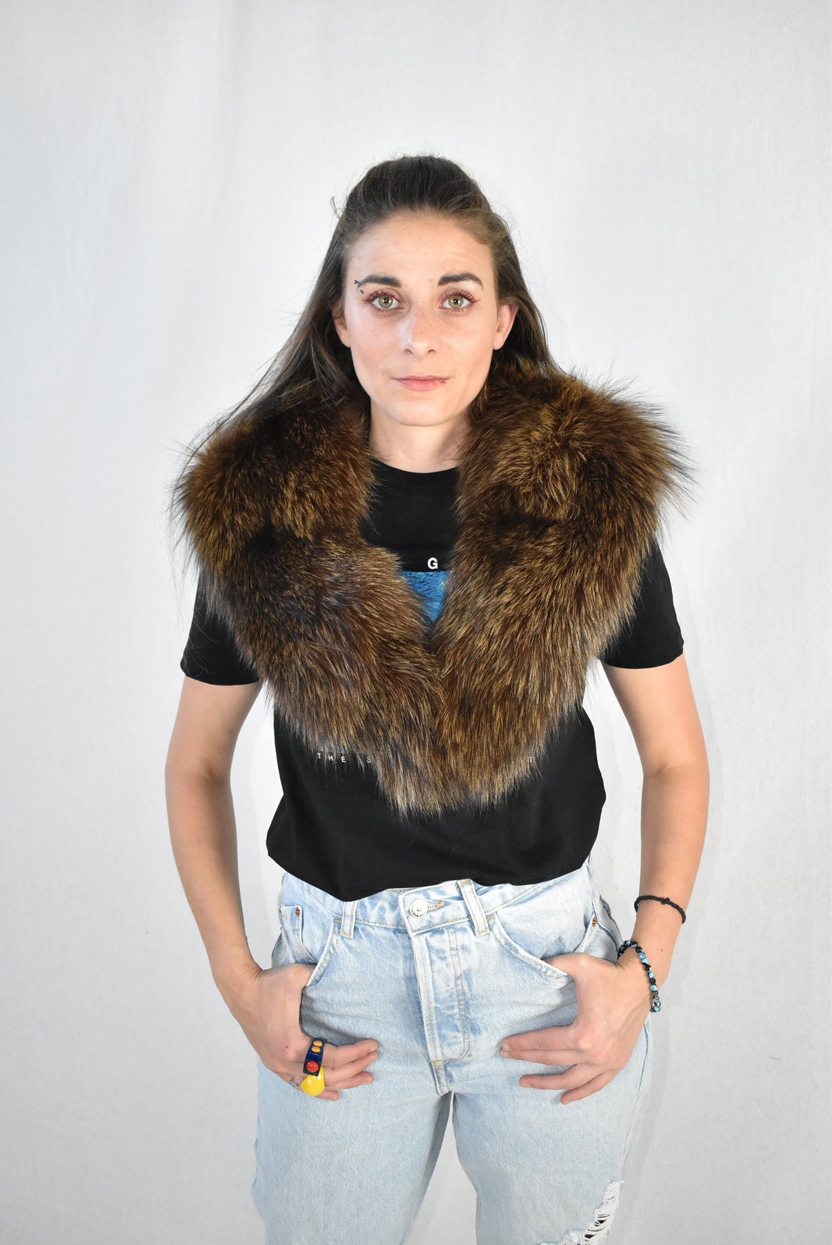 Genuine Real Fox Fur Collar, Gift For Her ,WInter collar, Fur collar, Fur scarf, Coat Collar, Women Collar,