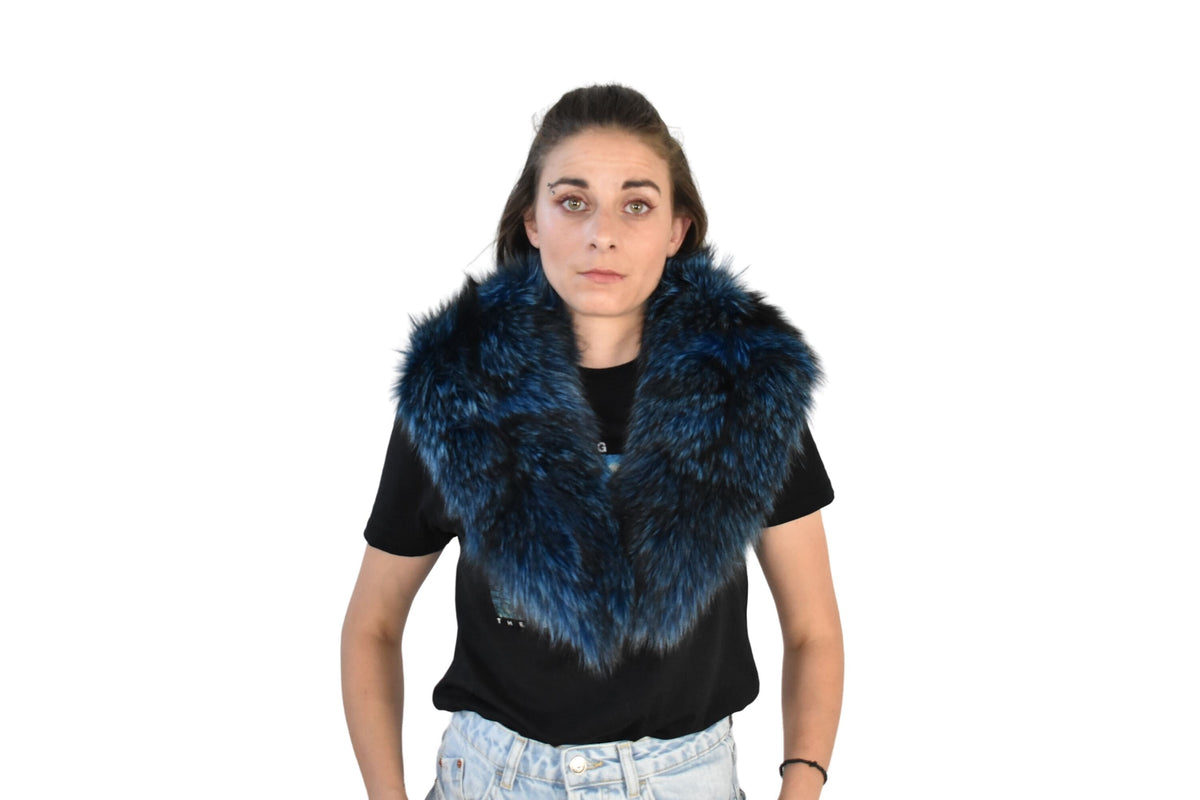 Fox Fur  Collar, Detachable Collar , Luxury Gift For Her , Fur Collar For leather Fackets And Coats