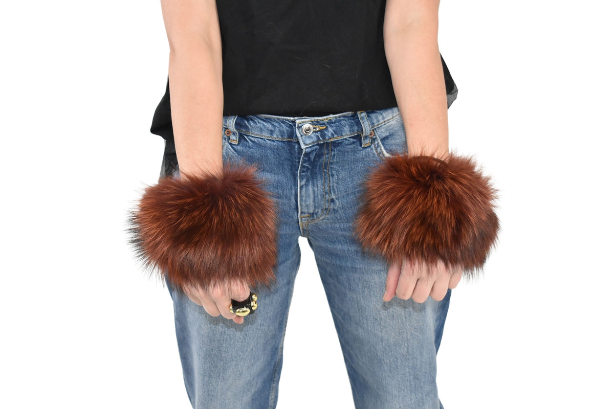 Fox Fur Cuffs,Fur Cuffs for Coat And Jacket, Fox Fur , winter Coat cuffs,detachable Fur cuffs