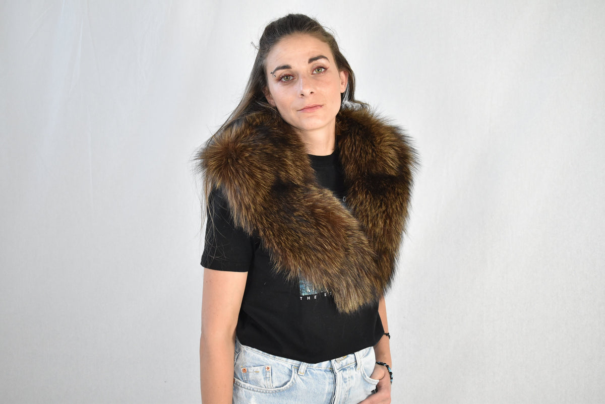 Genuine Real Fox Fur Collar, Gift For Her ,WInter collar, Fur collar, Fur scarf, Coat Collar, Women Collar,