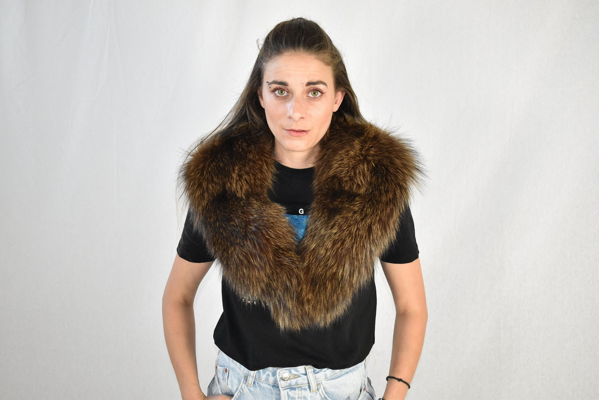 Genuine Real Fox Fur Collar, Gift For Her ,WInter collar, Fur collar, Fur scarf, Coat Collar, Women Collar,