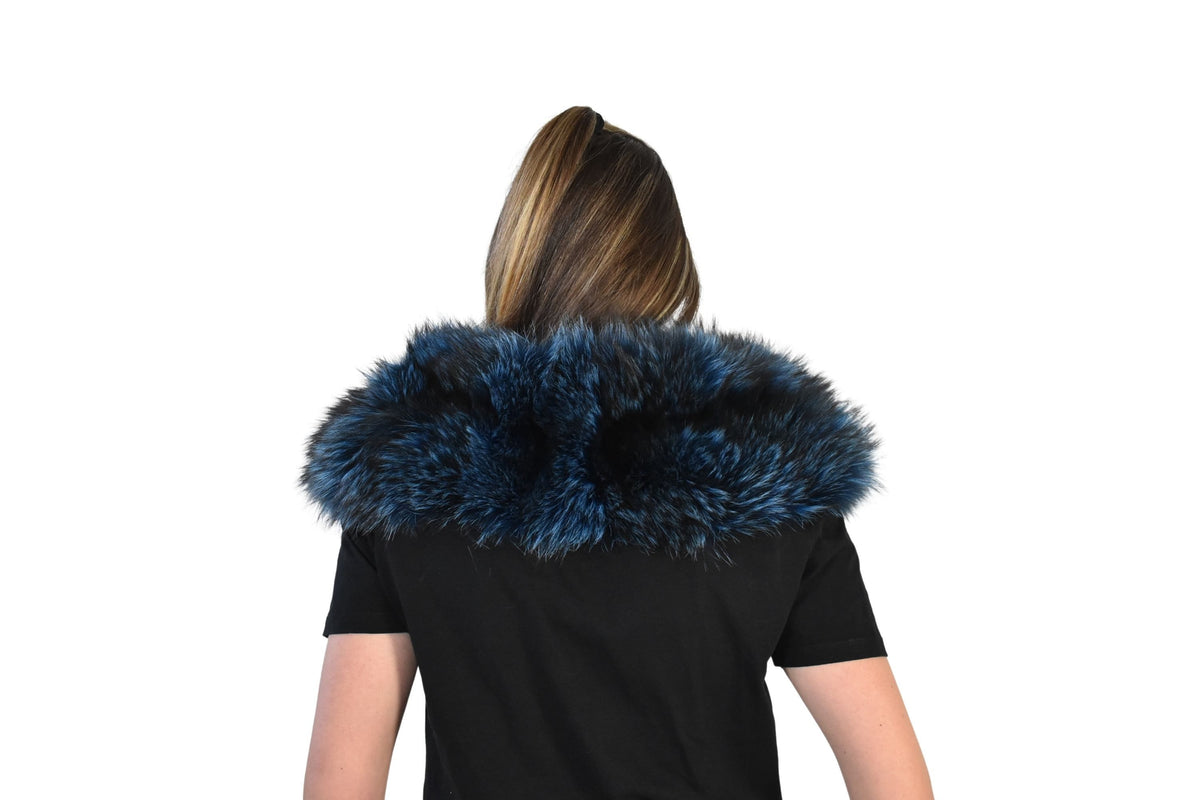Fox Fur  Collar, Detachable Collar , Luxury Gift For Her , Fur Collar For leather Fackets And Coats