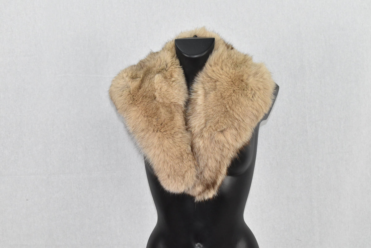 Gift For Her Fox Fur Collar, Christmas Gift Fur Collar, Fox Fur Collar , Detachable Collar ,Fur Collar For Fackets And Coats