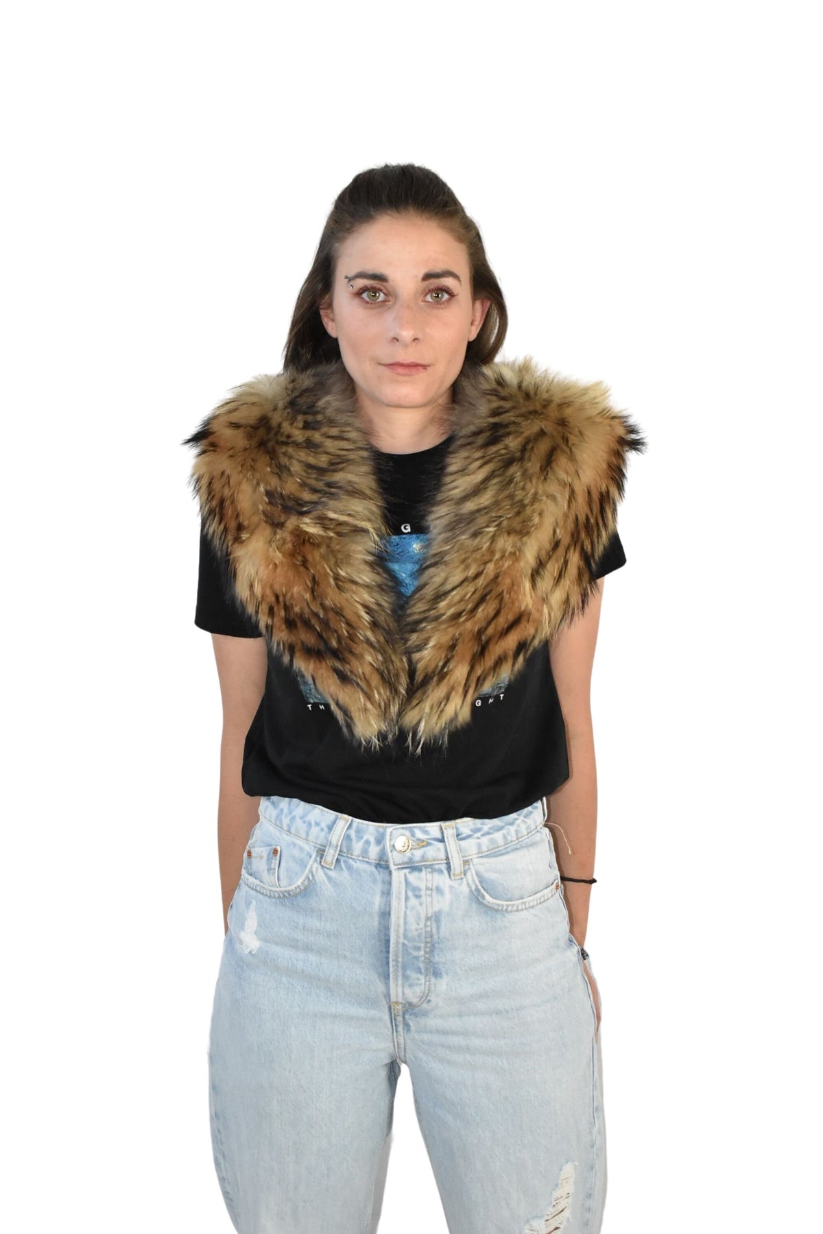 Fur Fox Collar / Real Fur Collar / Collar For Coats And Jackets / Luxury Gift For Her