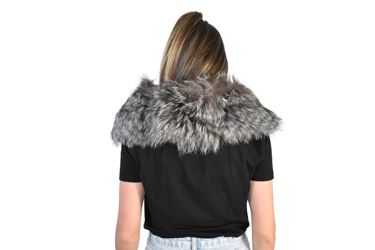 Gift For Her /  Fur Fox Collar / Real Fur Collar / Collar For Coats And Jackets / Detachable Fur Collar