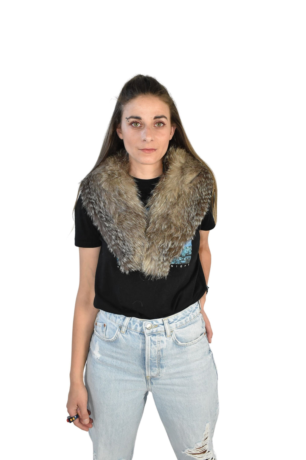 Amazing Fox Fur Collar / Fur Shawl / Detachable Fox Fur Collar / Fur Scarf for Winter Coat / Real Fur Collar