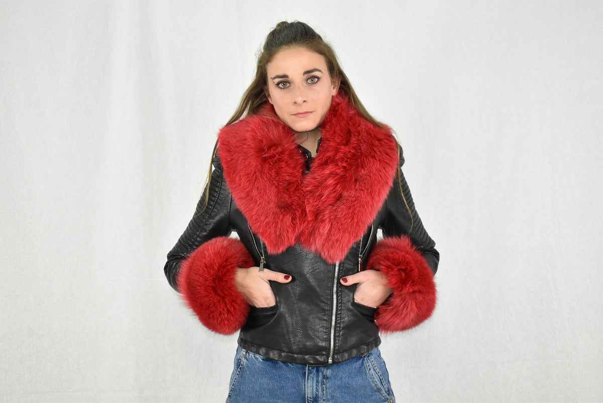 Fur Collar, Fox Collar, Red Fox Fur Collar , Detachable Collar , Luxury Gift For Her , Special Fur Collar For Fackets And Coats