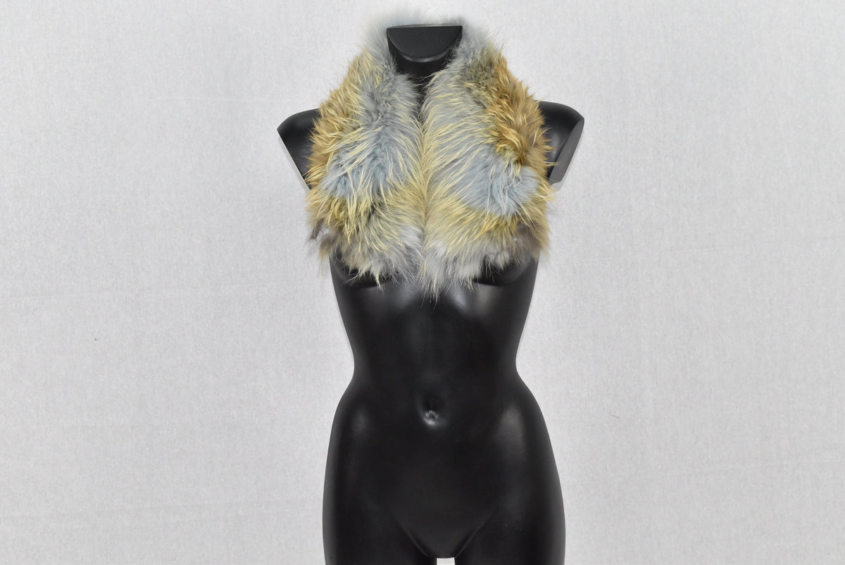 Fur Collar | Fox Fur Collar Scarf  | Detachable fur collar For Leather Jacket