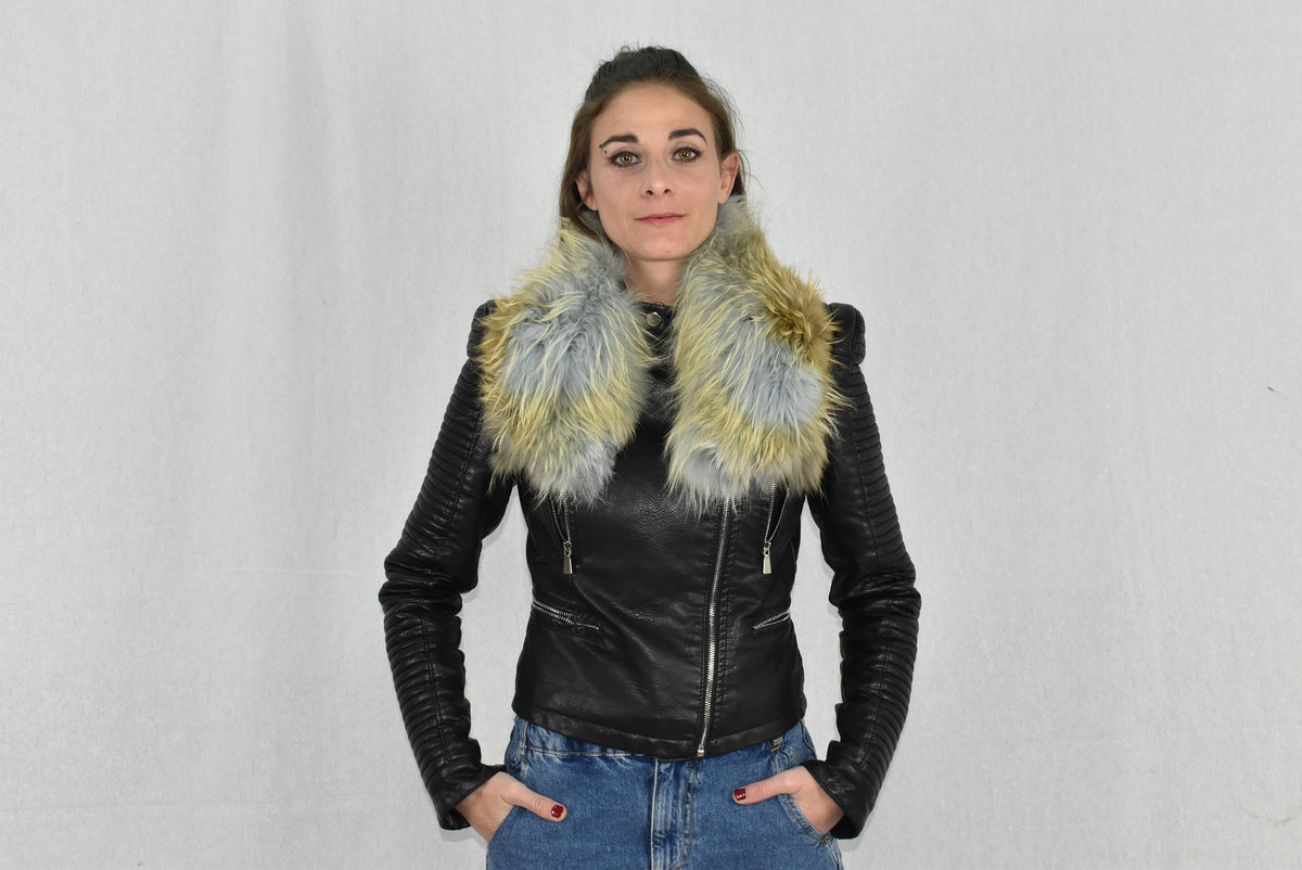 Fur Collar | Fox Fur Collar Scarf  | Detachable fur collar For Leather Jacket