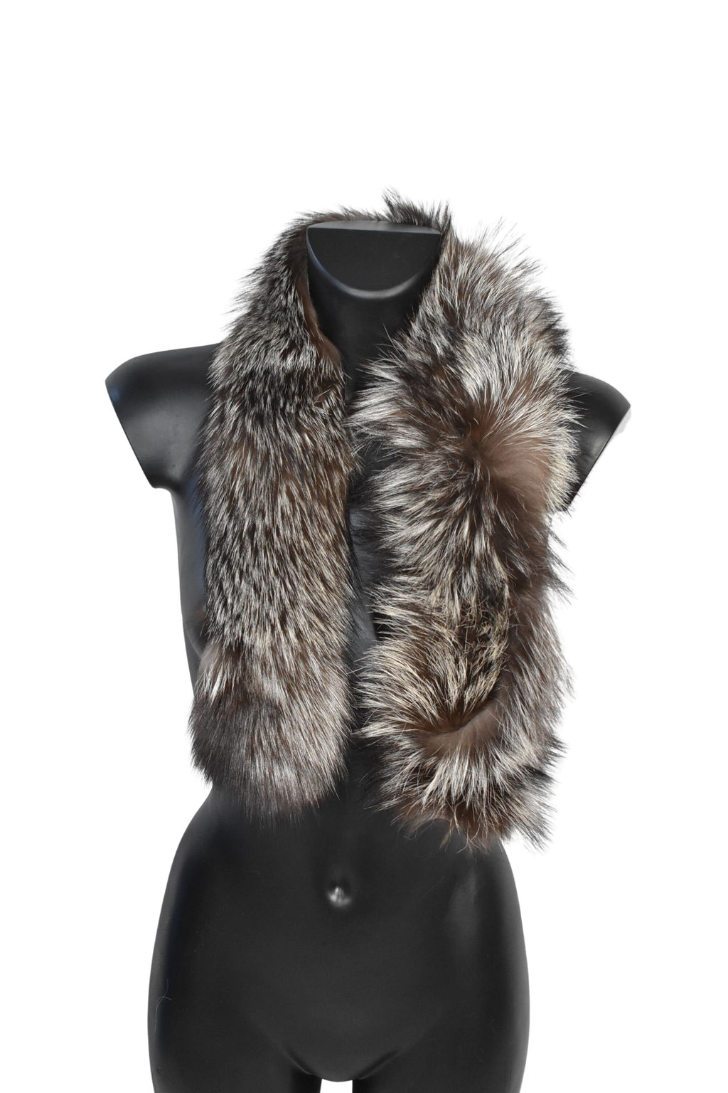 Silver Fox Fur Hood Trims |  Fur Trim For Hoodie | Fur Strip For hood | Fur Collar | Fur Scarf | Diy Fur Trim Hood