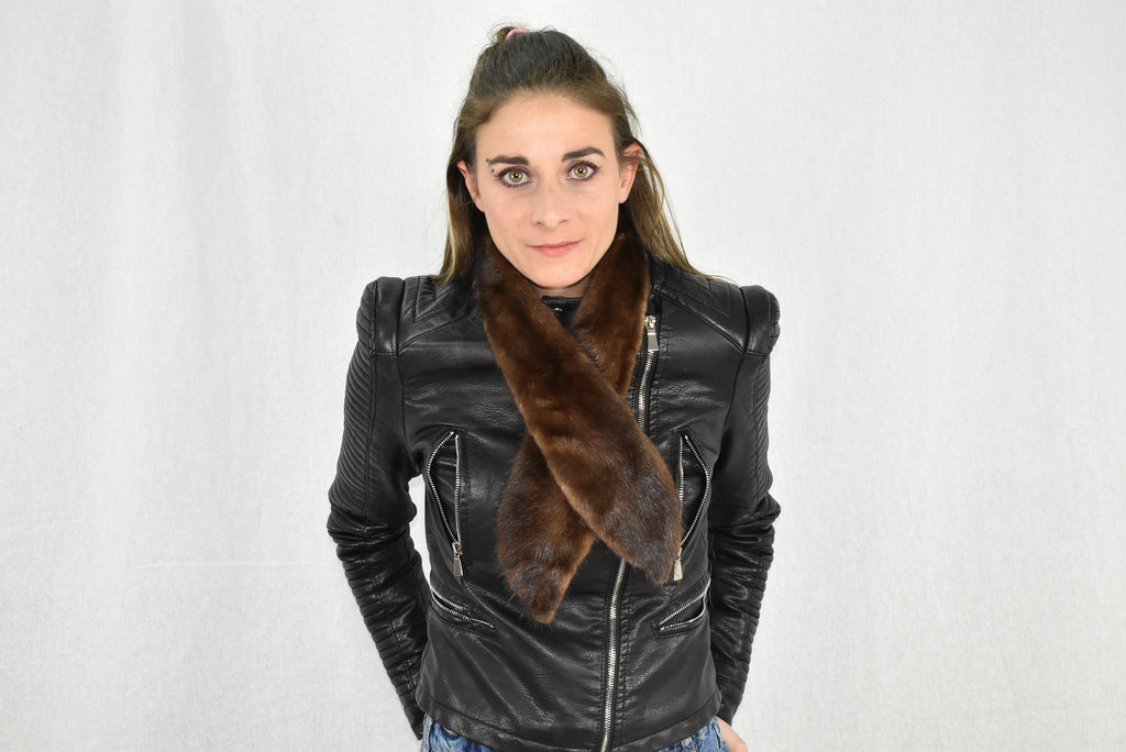 Fur Tie | Mink Fur Scarf  | Fur collar  | Luxury Fur gift For Her | Mink Fur Collar Tie