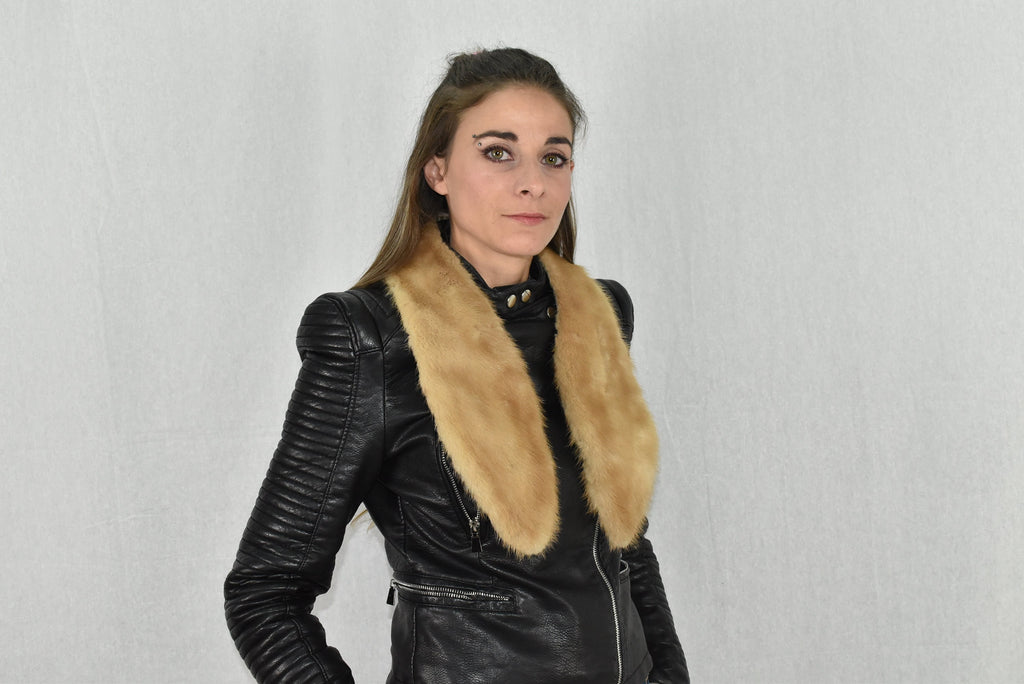 Mink Fur Tie | Mink Fur Scarf  | Fur collar  | Luxury Fur gift For Her | Mink Fur Collar Tie
