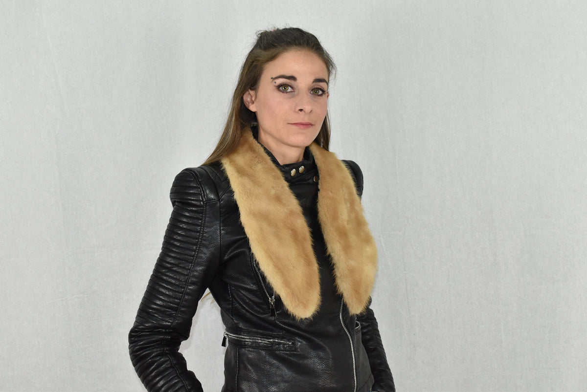 Mink Fur Tie | Mink Fur Scarf  | Fur collar  | Luxury Fur gift For Her | Mink Fur Collar Tie