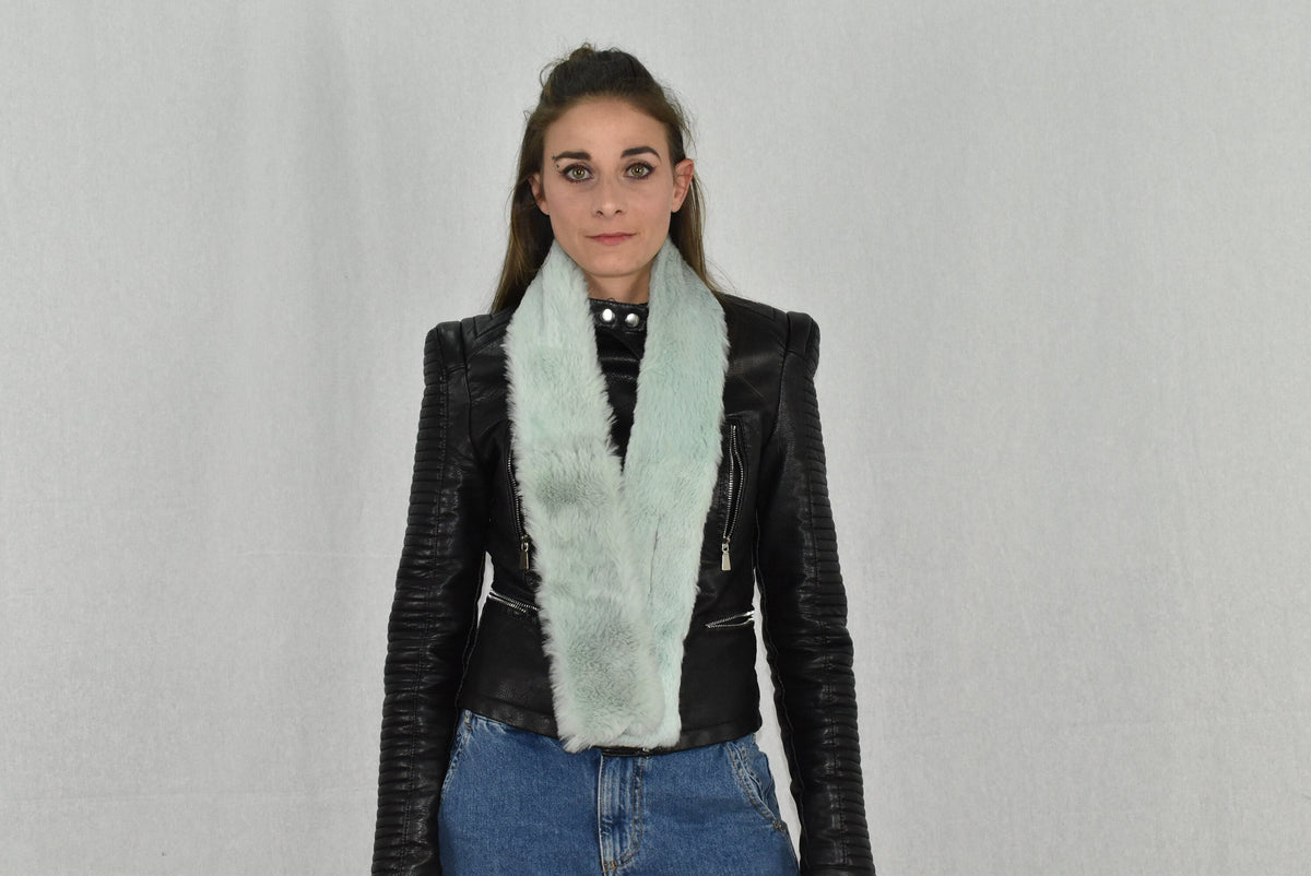 Rex Rabbit  Fur Scarf , Luxury Gift , Fur Neck Wrap, Winter scarf,Women chunky scarf,Real fur scarf Luxury Gift For Her