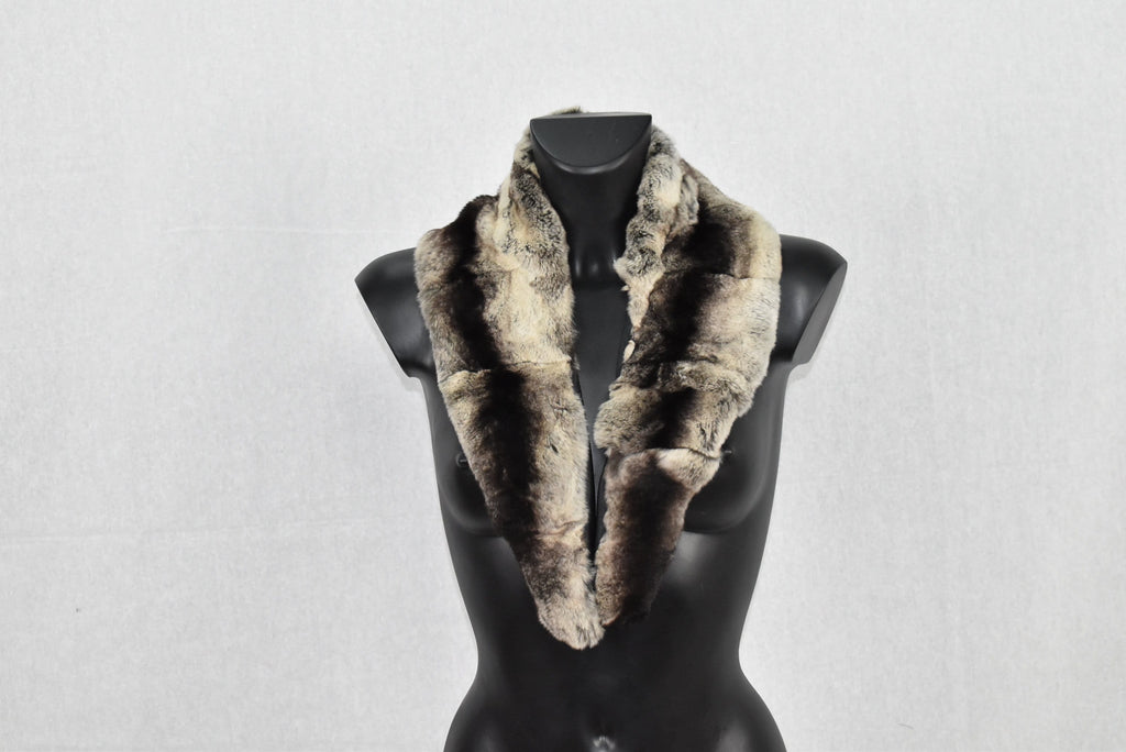 Rex Rabbit Fur Collar , Detachable Fur Collar , Gift For Her , Luxury Fur Collar For coat and Jackets