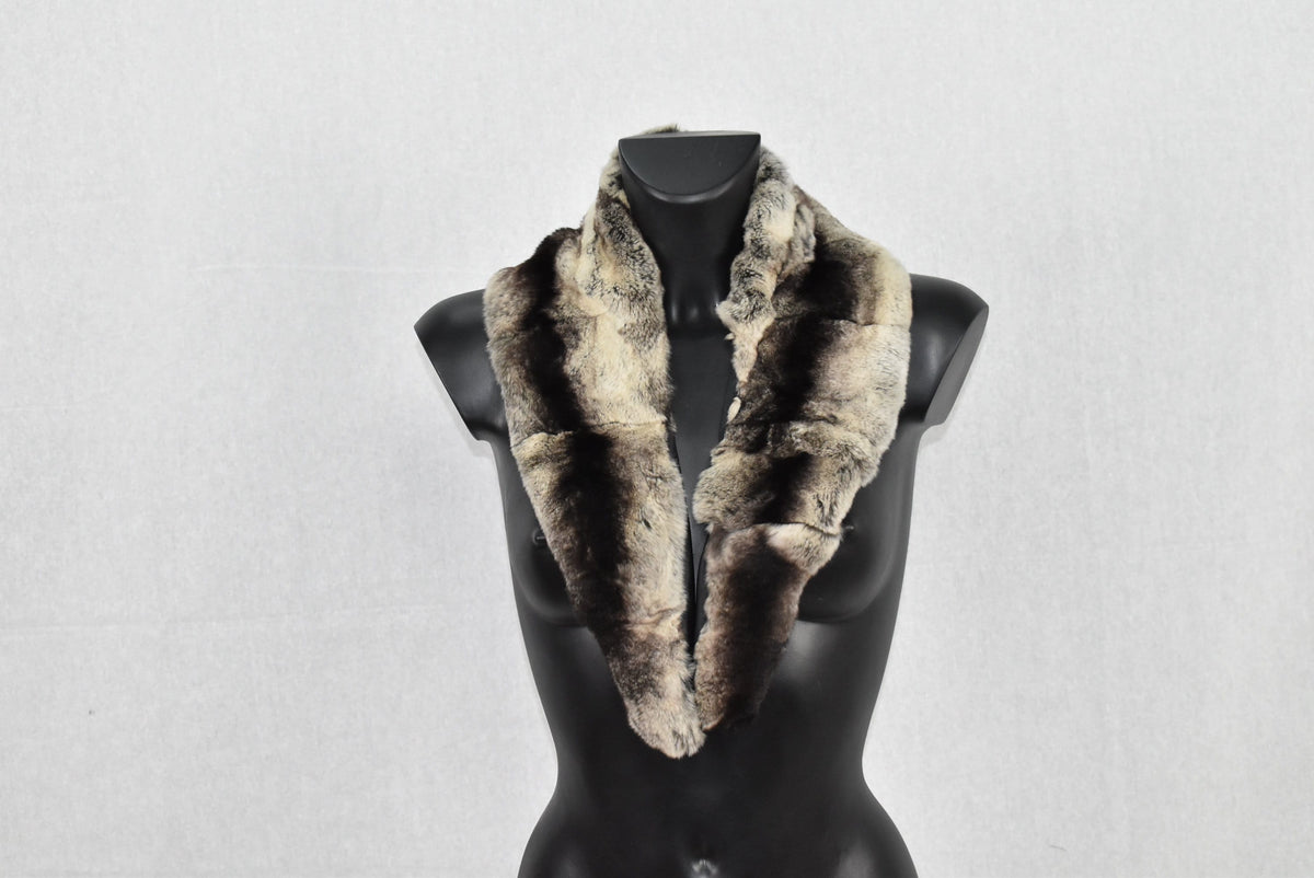 Rex Rabbit Fur Collar , Detachable Fur Collar , Gift For Her , Luxury Fur Collar For coat and Jackets
